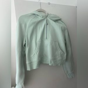Scuba oversized half hoodie